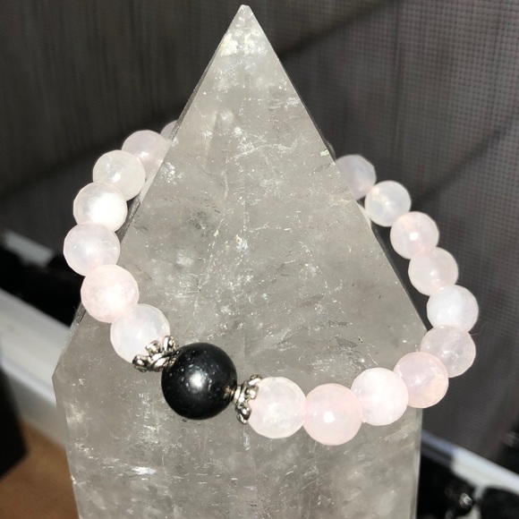 • Love You • Rose Quartz Shungite bracelet - Picture 5 of 10